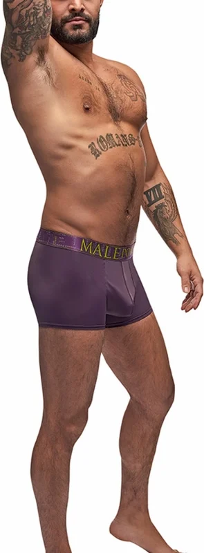 Male Power Avant-Garde Enhancer Shorts XL Eggplant Comfort Fit