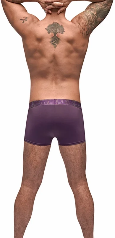 Male Power Avant-Garde Enhancer Shorts XL Eggplant Comfort Fit