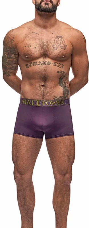 Male Power Avant-Garde Enhancer Shorts XL Eggplant Comfort Fit