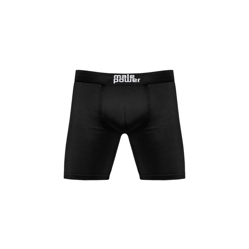 Male Power Black Nite Compression Shorts S - Above Knee Support