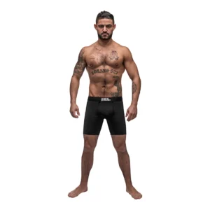 Male Power Black Nite Long Compression Shorts XL - Sleek Support