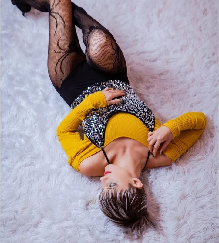 Kix'ies Spider Pattern Full-Waisted Fishnet Tights Black C Size