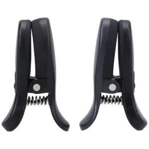 Doc Johnson Vibro Grippers Rechargeable Vibrating Clamps Black