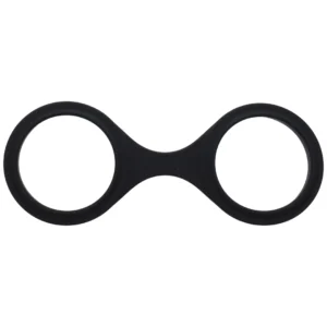 Merci Silicone Cuffs Black - Flexible Single-Piece Restraint System