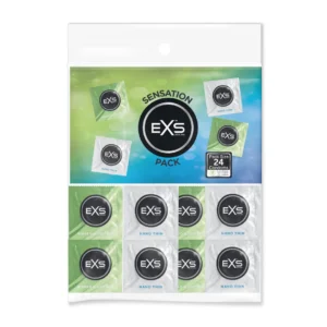 EXS Sensation Pack 24pcs - Nano Thin & Ribbed Dotted Variety Set