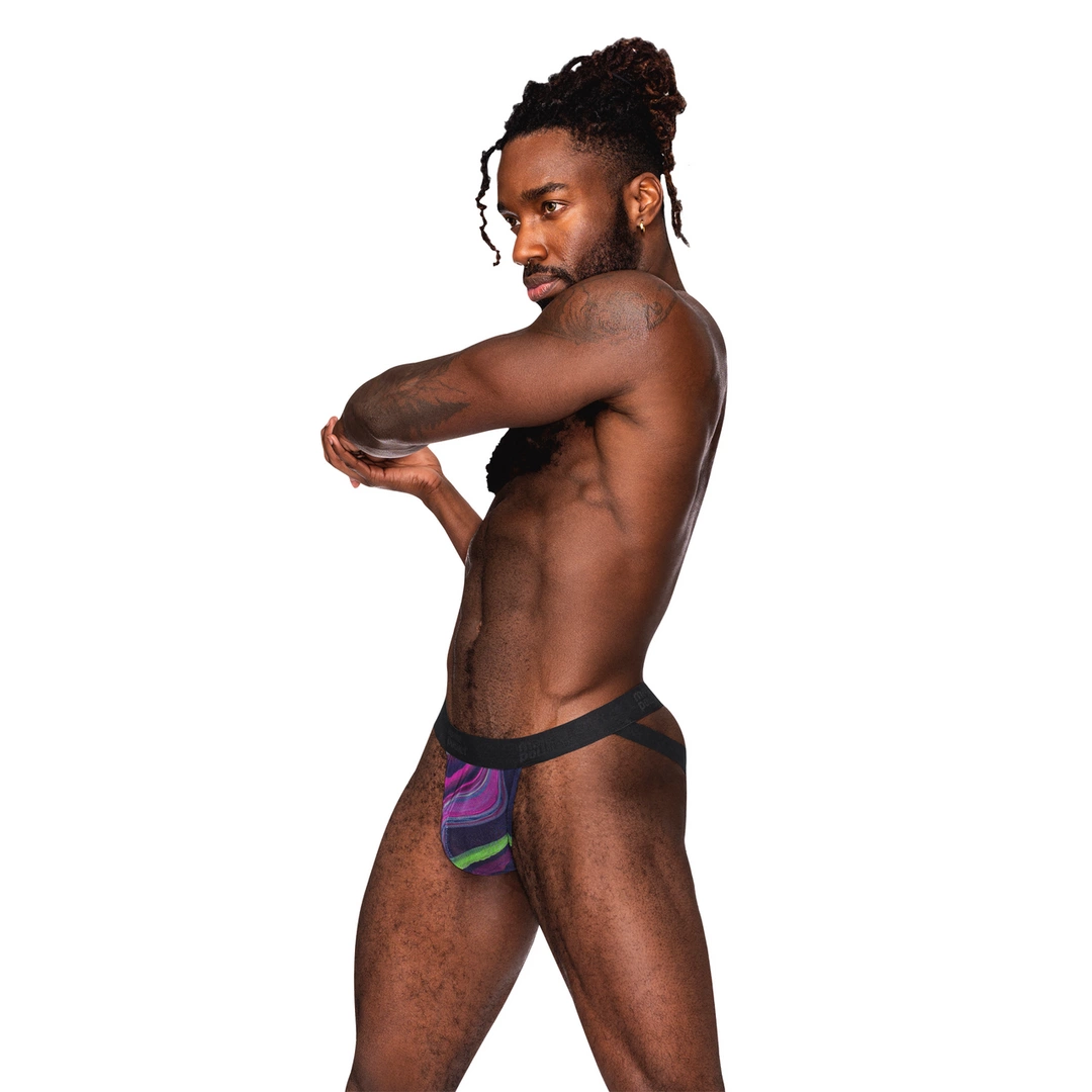Male Power Espiral Galactica Jockstrap su juodu žiedu S/M