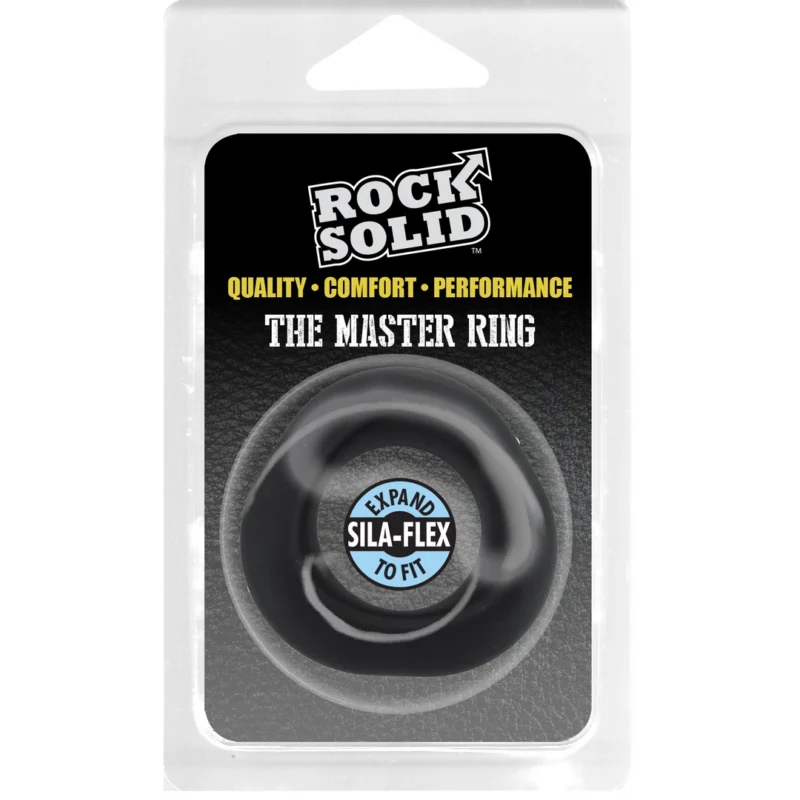Rock Solid The Master Silicone Support Ring Black Thick Comfort Fit