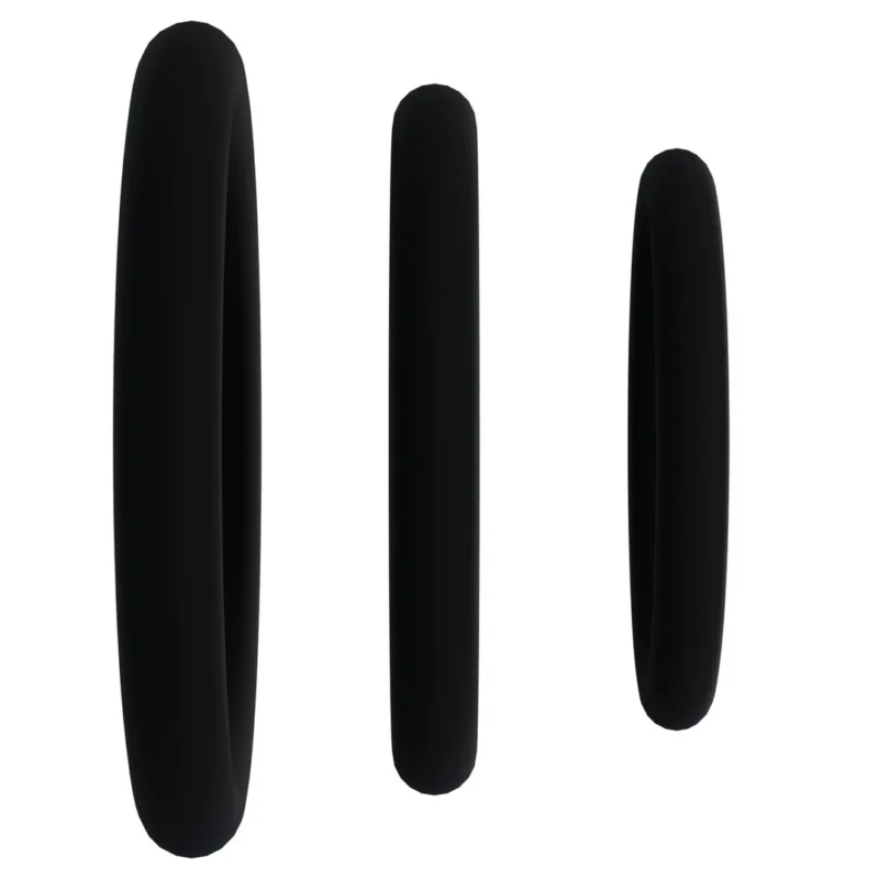Oxballs Tri-Pack Silicone Gasket Ring Set Flexible Black 3 Sizes