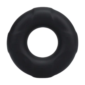 Rock Solid Lifesaver Silicone Ring - Flexible, Body-Safe, Black