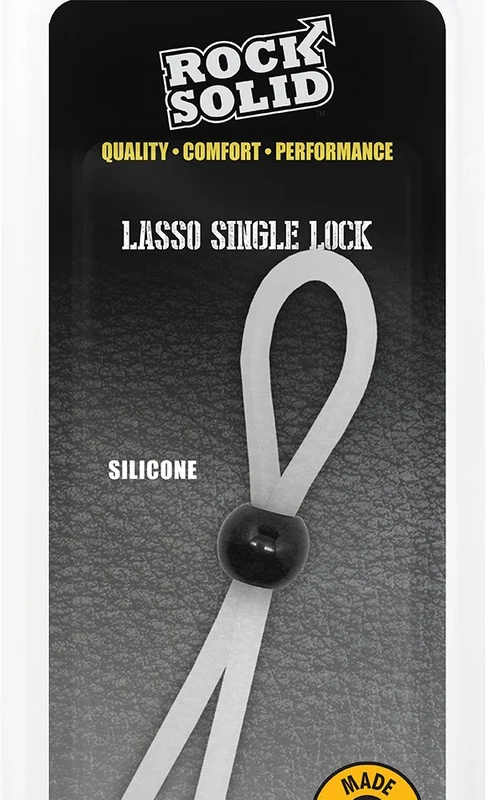 XR Brands Lasso Single Lock Adjustable Silicone Intimate Loop Black