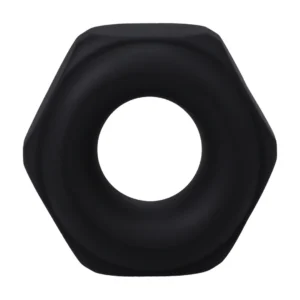 Rock Solid The Nutt Silicone Bolt-Shaped Support Ring Black