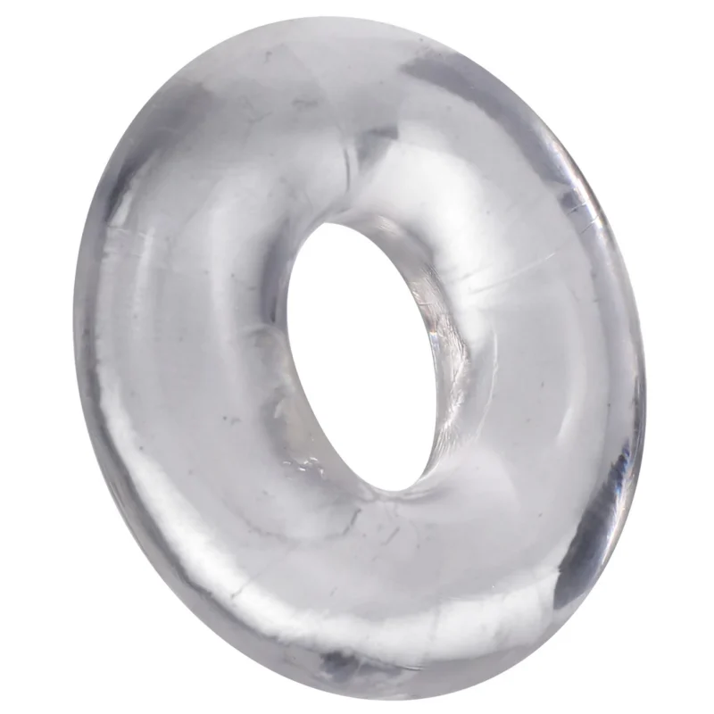 Oxballs The 2X Donut Silicone Dual Support Ring, Stretchy Black