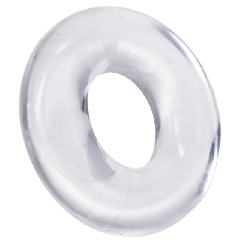 Blush Novelties The 3X Donut Adjustable Ring TPE Body-Safe Clear