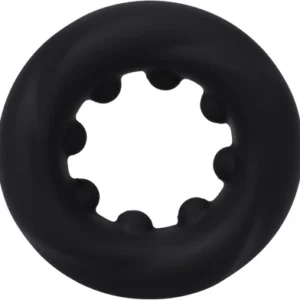 Doc Johnson The Twist Silicone Support Ring Black Flexible Design