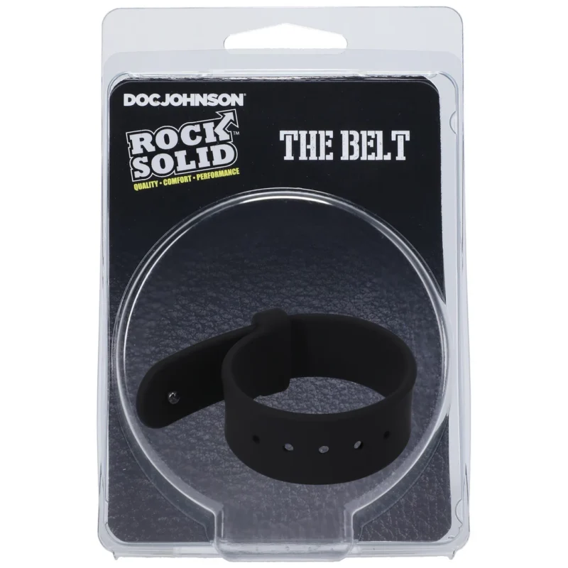 CalExotics The Belt Adjustable Silicone Comfort Ring Black