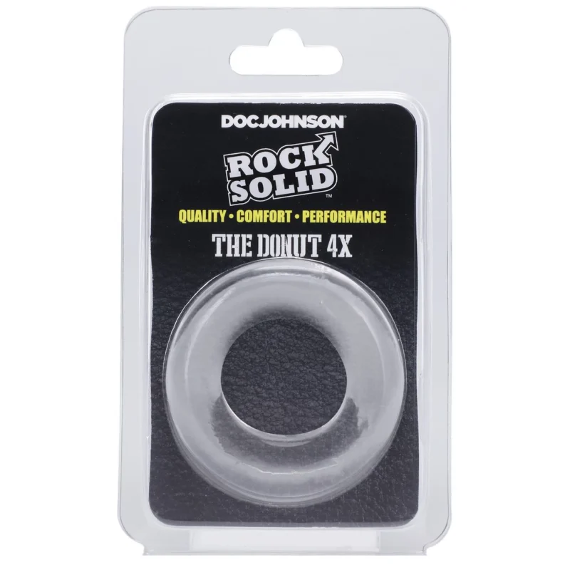 Doc Johnson The Donut 4X Intimate Support Ring TPE Transparent