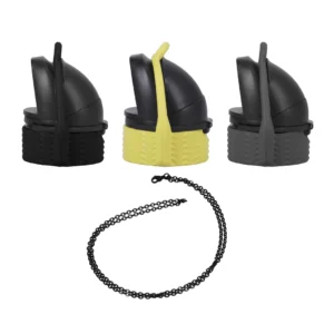 Rock Solid EZ Top Universal Leak-Proof Cap Set 3pcs Black/Yellow/Grey