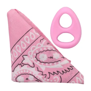 Rock Solid The Code Silicone Ring & Bandana Set Pink Comfort Fit