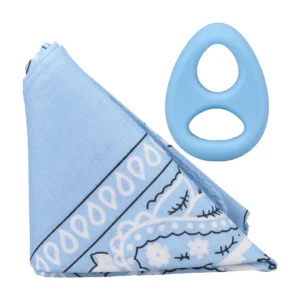 The Code Silicone Support Ring & Bandana Set Light Blue by Rock Solid