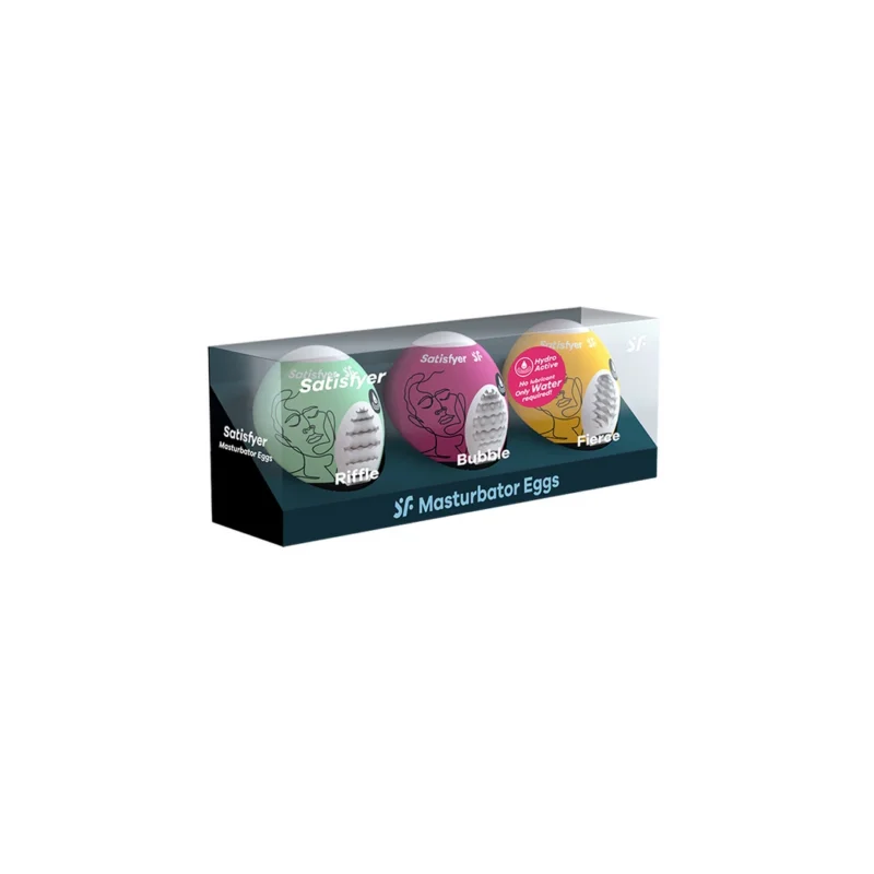 Satisfyer Egg Set Riffle Bubble Fierce - 3-Piece Intimate Device Kit