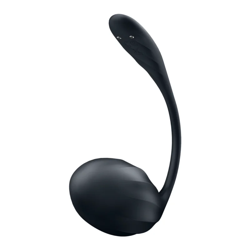 Satisfyer Ribbed Petal Connect App Wearable Intimate Device Black