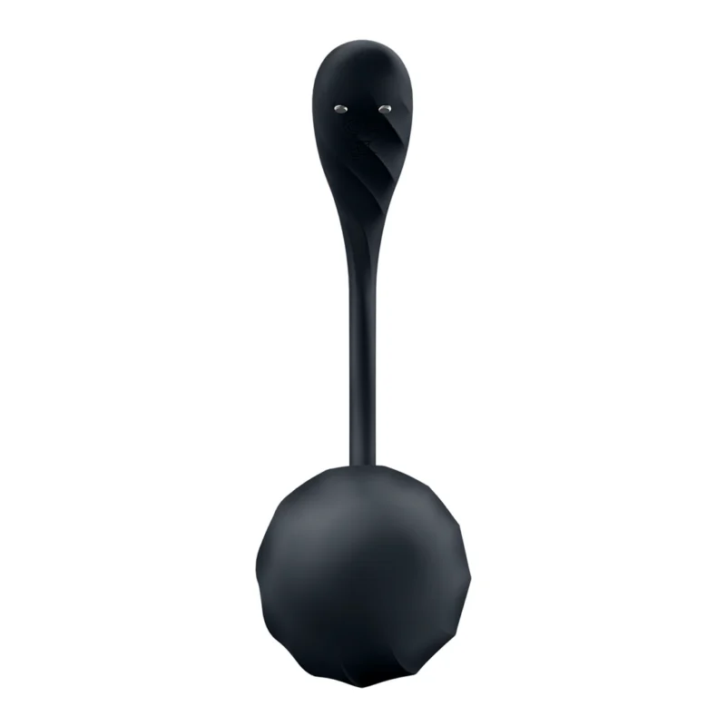 Satisfyer Ribbed Petal Connect App Wearable Intimate Device Black