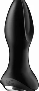 Satisfyer Rotator Plug 2+ Vibrating Plug App-Controlled Silicone Black