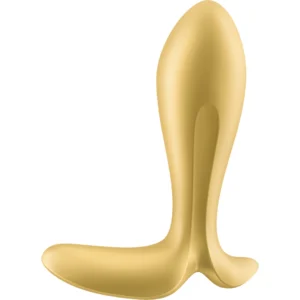 Satisfyer Intensity Plug Gold - Ergonomic Silicone Plug, App Control