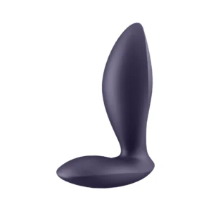 Satisfyer Power Plug Black - Silicone Anal Device with Bluetooth Control