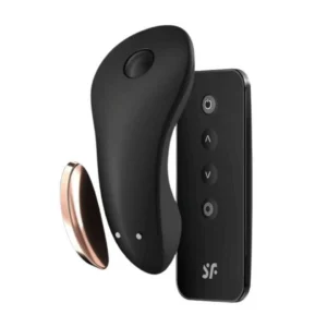 Satisfyer Little Secret Black - Intimate Wearable Vibrator with App Control