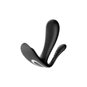Satisfyer Top Secret+ Intimate Wearable Device, Dual Motor, Bluetooth, Black