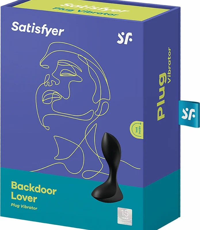 Satisfyer Backdoor Lover Vibrating Anal System Black, 12 Modes, Waterproof