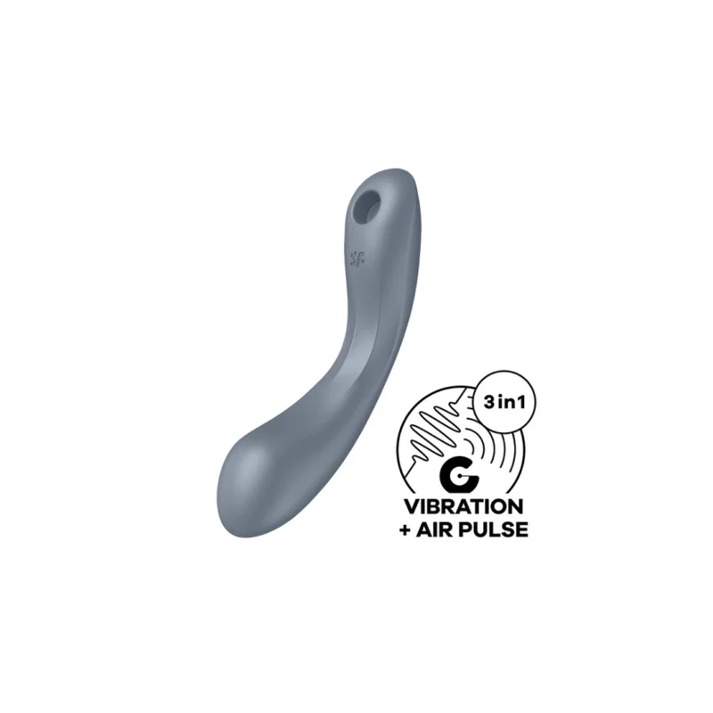 Satisfyer Curvy Trinity 1 Bluegrey 3-in-1 Air Pulse Intimate Device