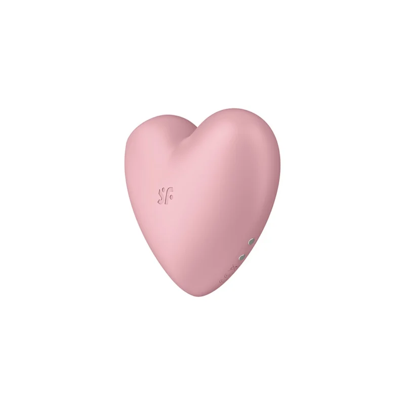 Satisfyer Cutie Heart Air Pulse Stimulator Vibrating Pink Waterproof
