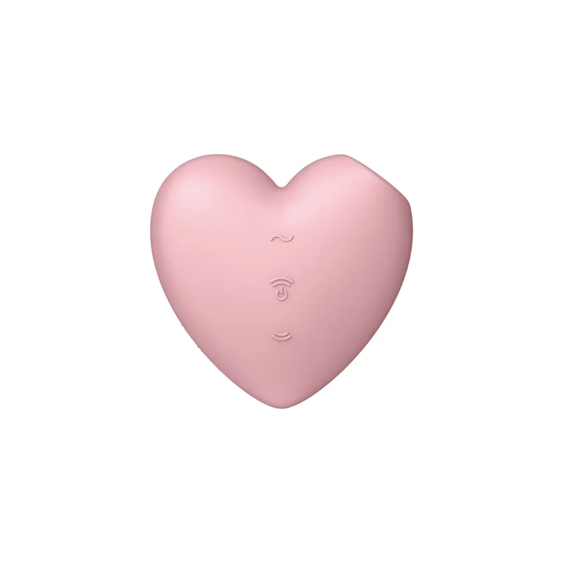 Satisfyer Cutie Heart Air Pulse Stimulator Vibrating Pink Waterproof