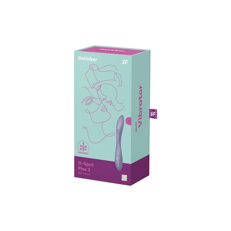 Satisfyer G-Spot Flex 2 Flexible Dual Motor Silicone Massager, Purple