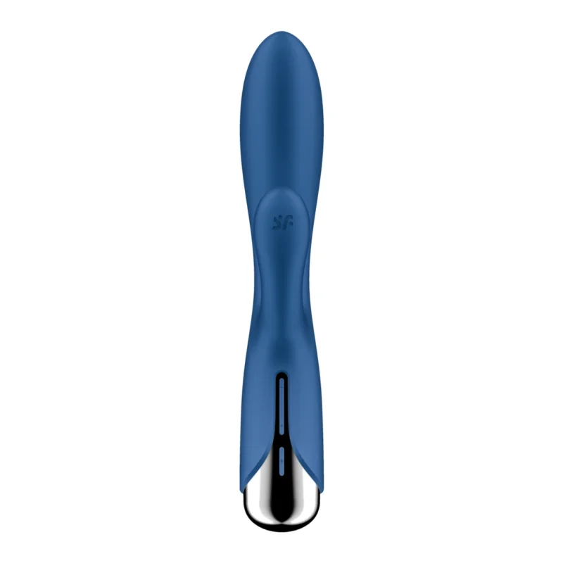 Satisfyer Spinning Rabbit 1 Blue - Rotating Head Vibrator, Silicone