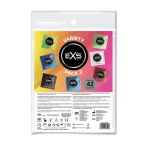 EXS Variety Pack 2 42pcs - Assorted Latex Protection Set