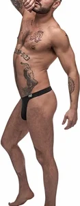 Male Power Pure Comfort Modal Bong Thong L/XL Black Comfort Fit