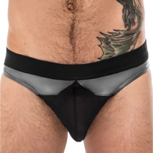 Male Power Iron Clad Mesh Thong L/XL - Breathable High-Tech Fabric