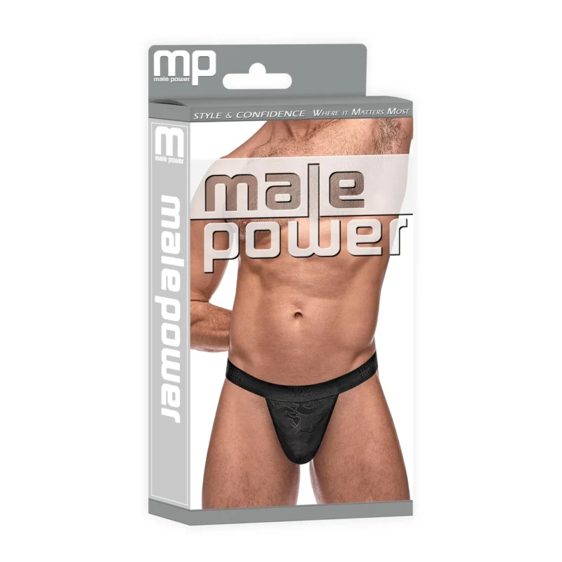 Male Power Impressions Micro G-String V Black L/XL Minimalist Design