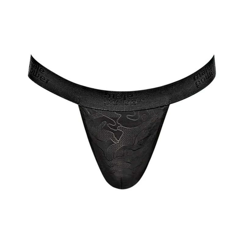 Male Power Impressions Micro G-String V Black L/XL Minimalist Design