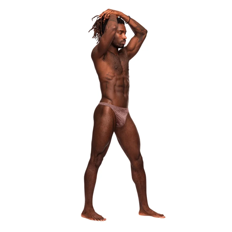 Male Power Inter-Mingle Bong V Thong L/XL Mauve Comfort Fit