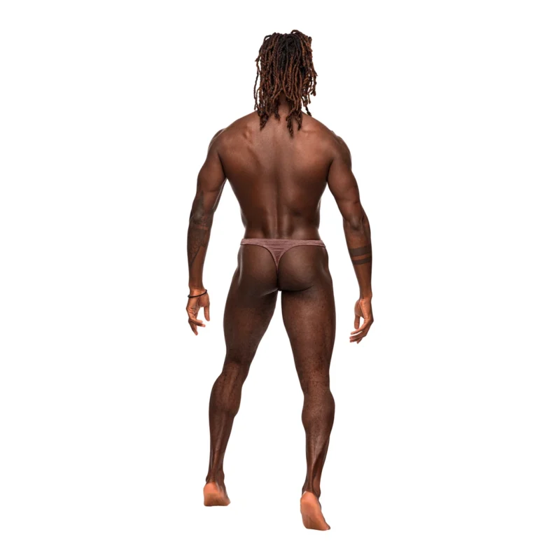 Male Power Inter-Mingle Bong V Thong L/XL Mauve Comfort Fit