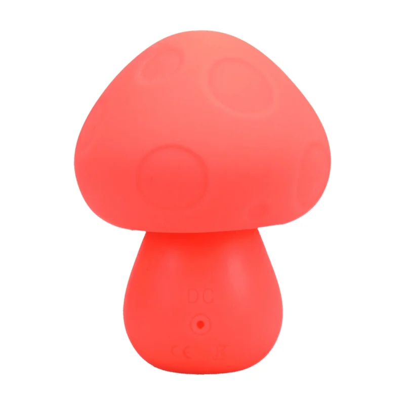 Blush Novelties Mushroom Vibe silikoninis įkraunamas persikas, kompaktiškas modelis