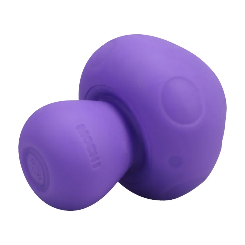 CalExotics Mushroom Vibe silikoninis įkraunamas mini masažuoklis purpurinis