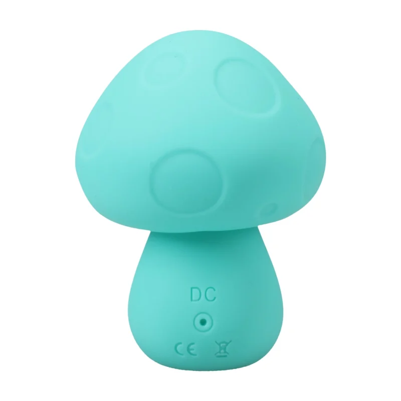 CalExotics Mushroom Vibe silikoninis įkraunamas masažuoklis Teal Green