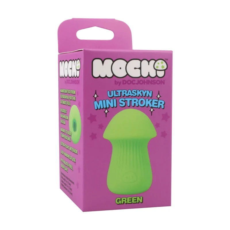 Doc Johnson ULTRASKYN Mini Intimate Machine Green King Mushroom Design