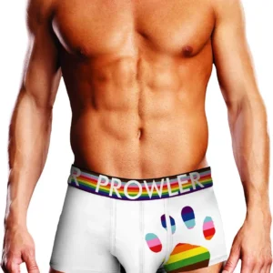 Prowler Oversized Paw Trunk L White - Signature Logo Waistband