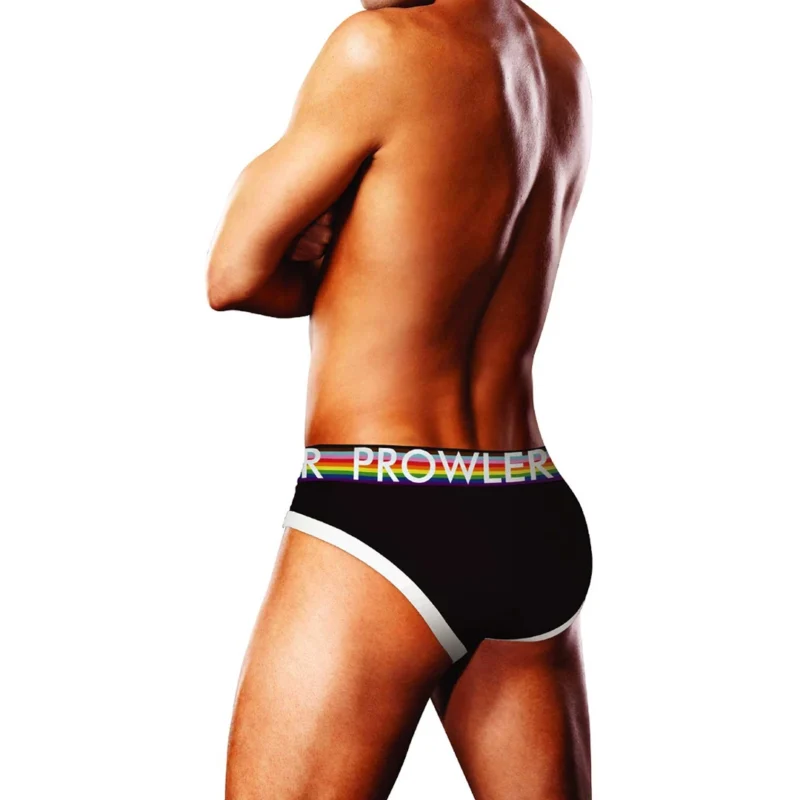 Prowler Oversized Paw Brief XL Black - Signature Waistband, Pride Edition